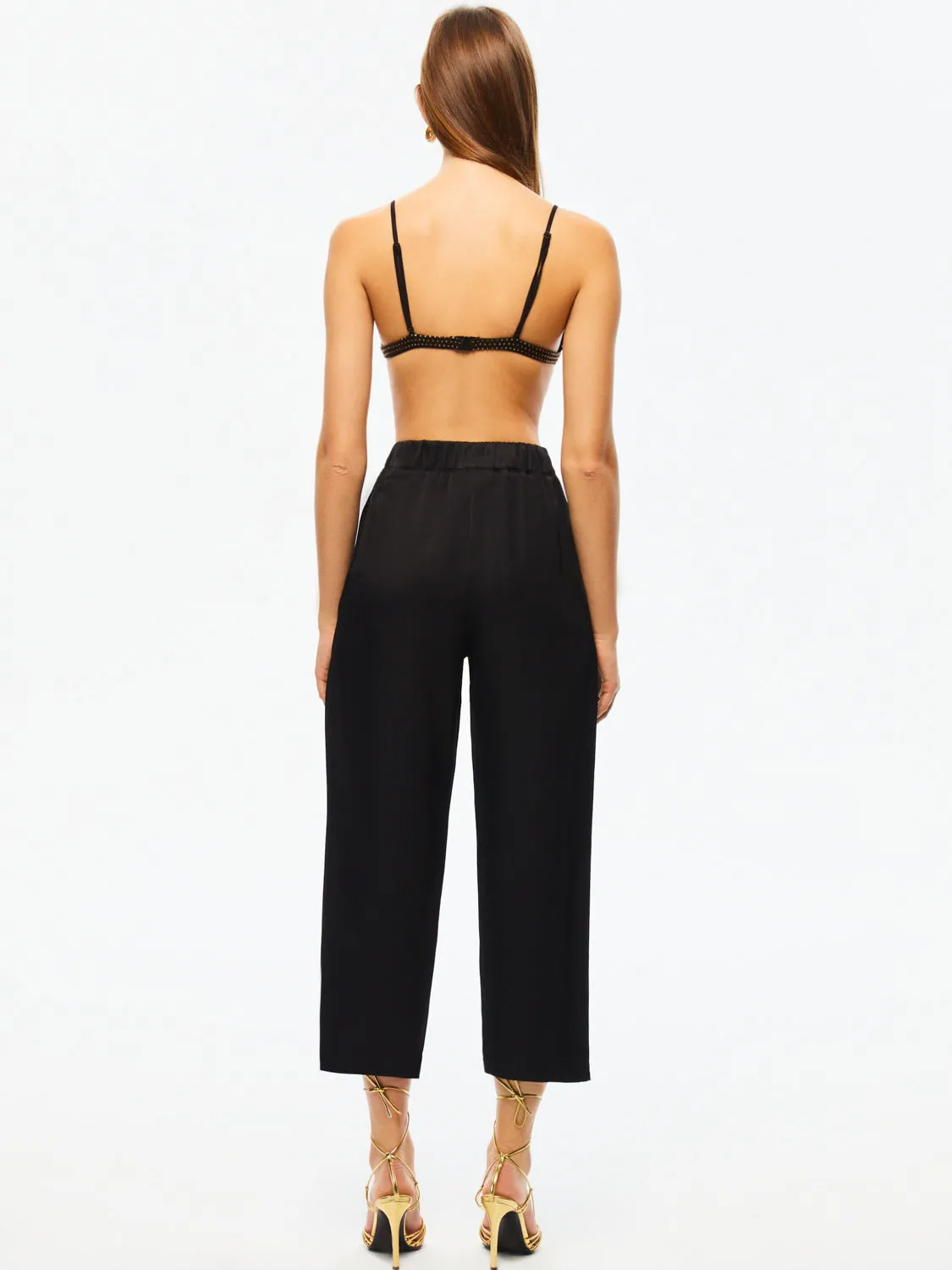 Hochtaillierte Karottenhose