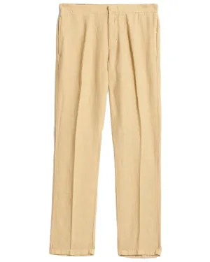 John Varvatos Hose mit Seitennähten und Tasche aus Leinen-Mix