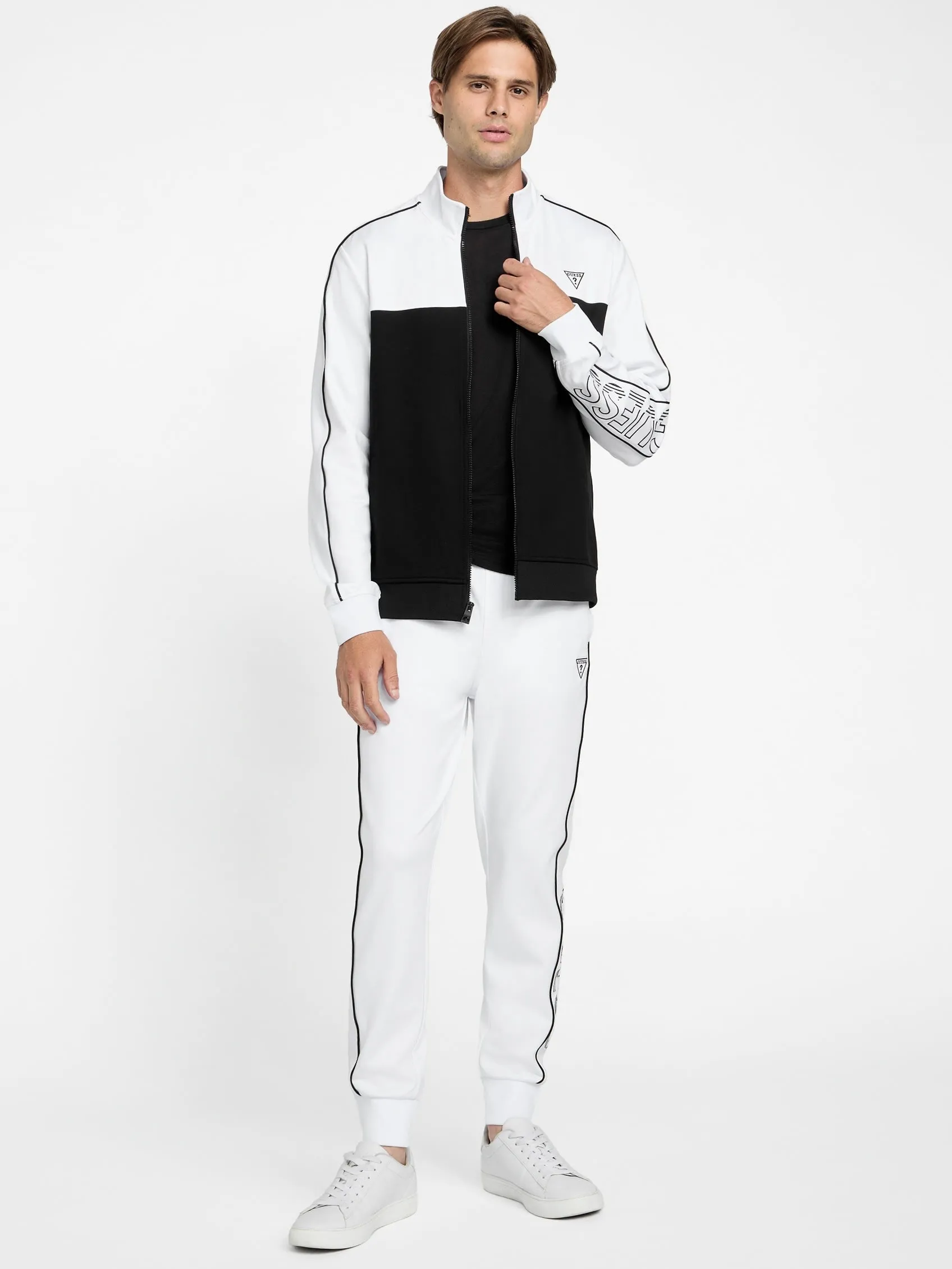 Jose Color-Block Logo Reißverschlussjacke