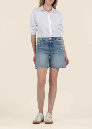 Kut From the Kloth Hailey High-Rise Shorts mit Rausgeschnittenem Saum