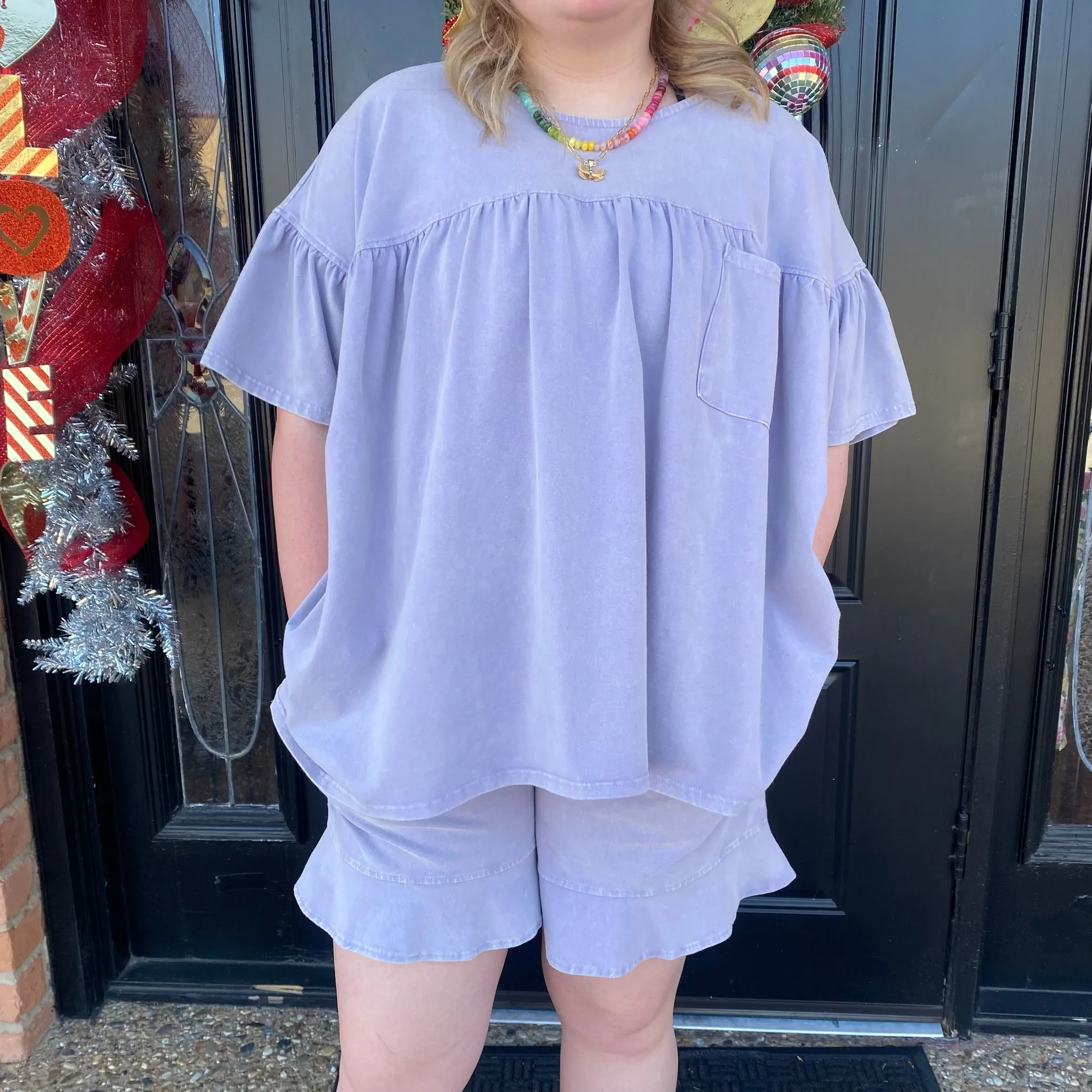 Lavendelnebel-Set - Shorts
