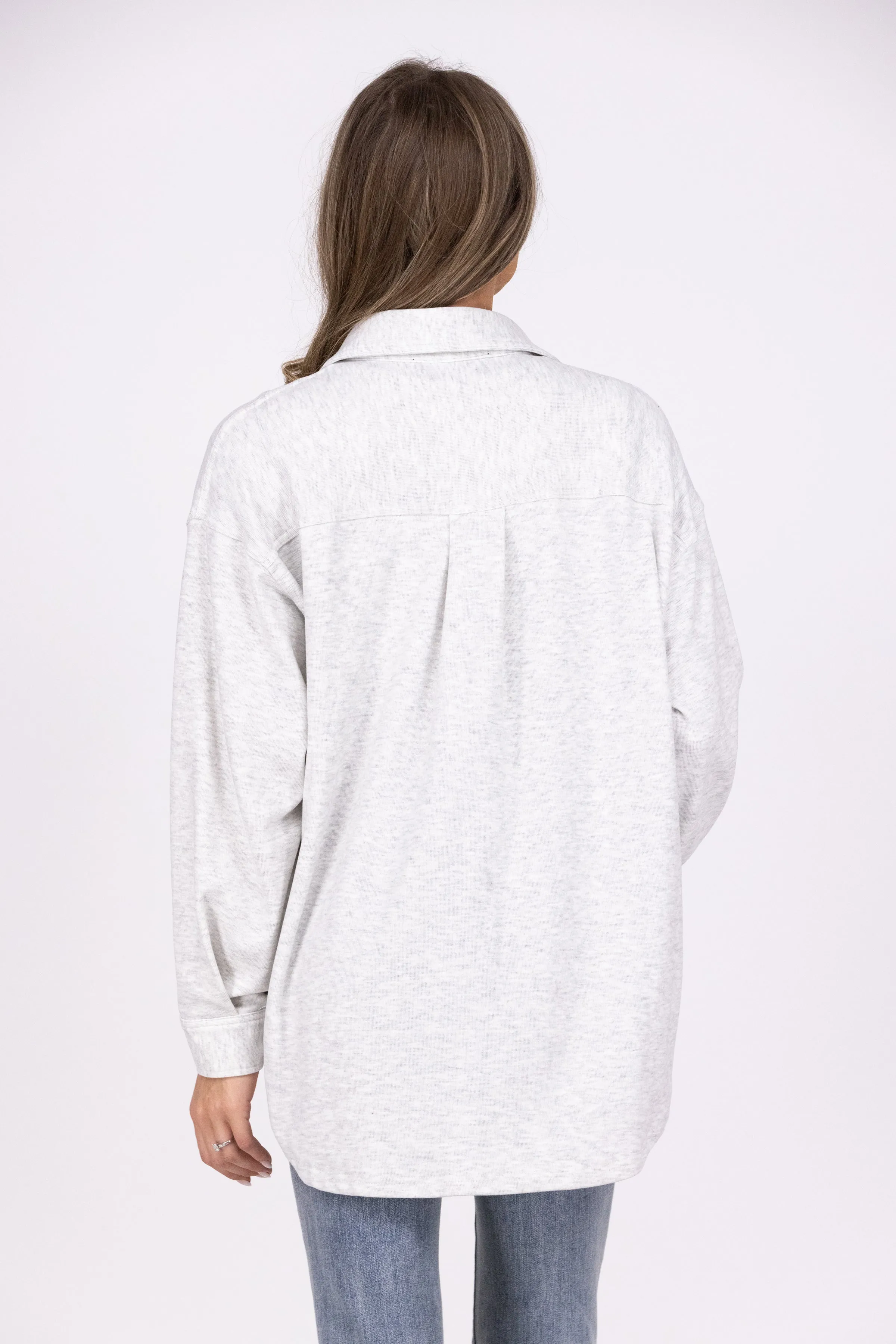 Lerne im Vorbeigehen Damen Leichtes Knopf-Shirtjackett