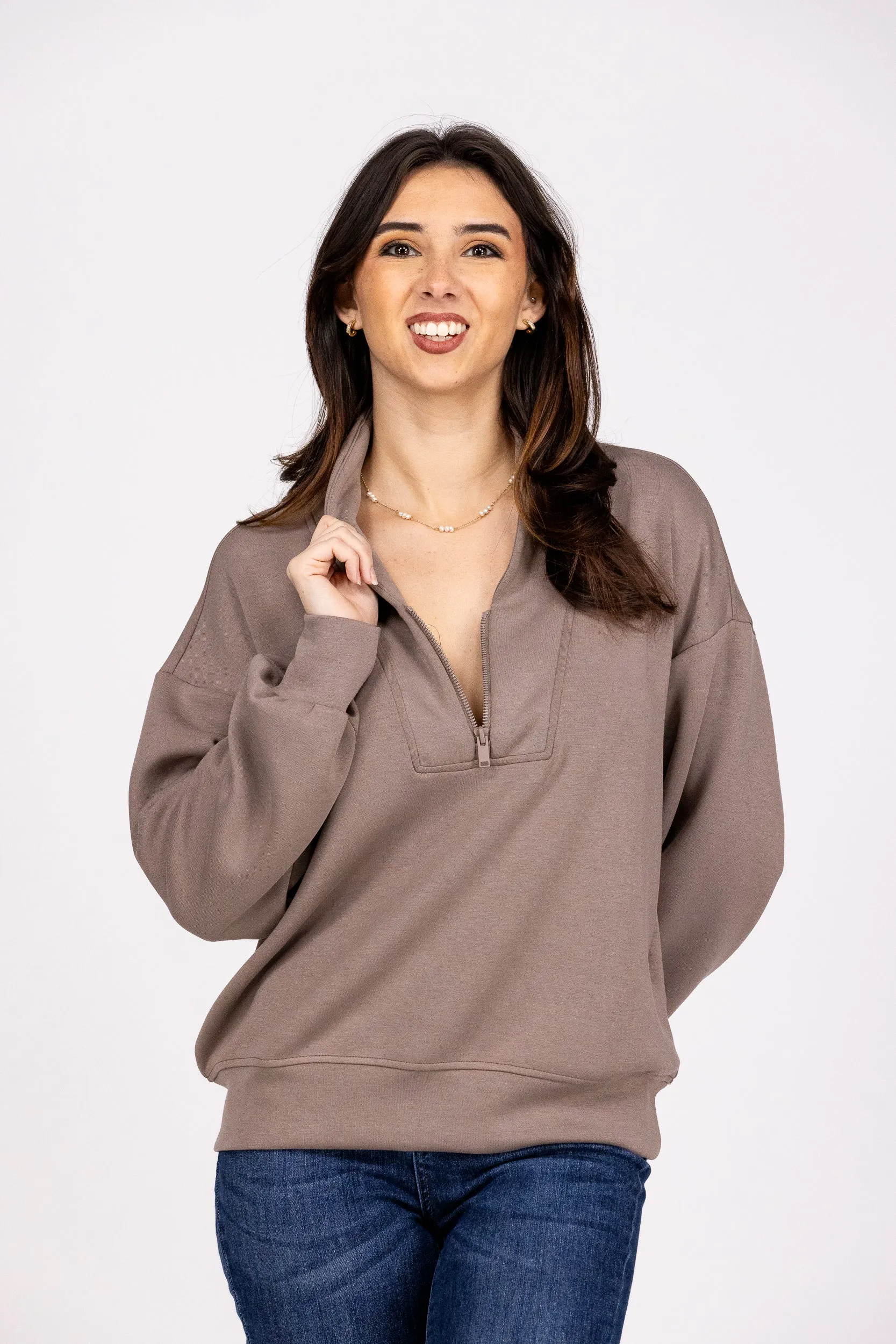Lovin On You Damen Gemütlicher V-Ausschnitt Pullover