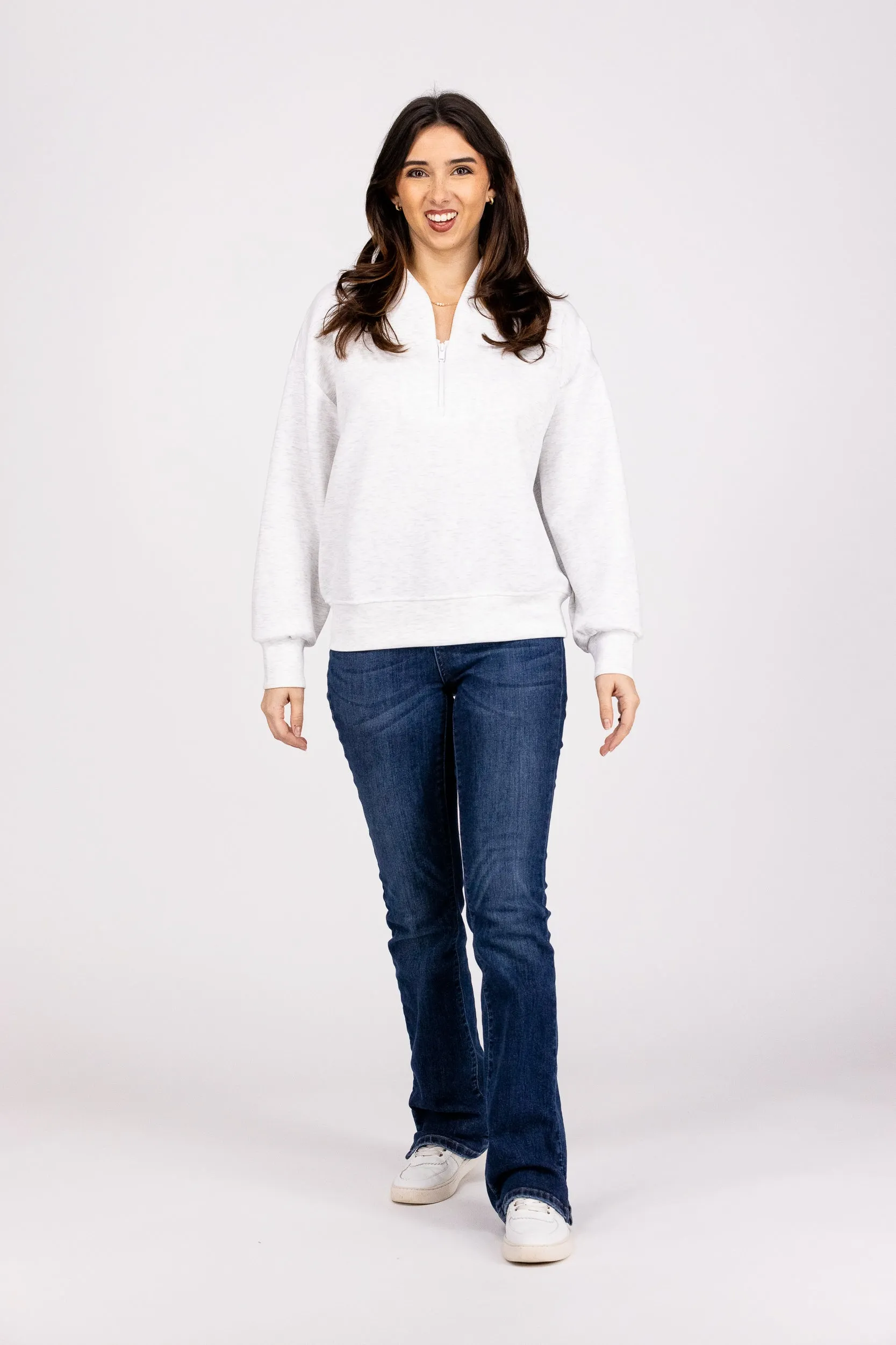 Lovin On You Damen Gemütlicher V-Ausschnitt Pullover