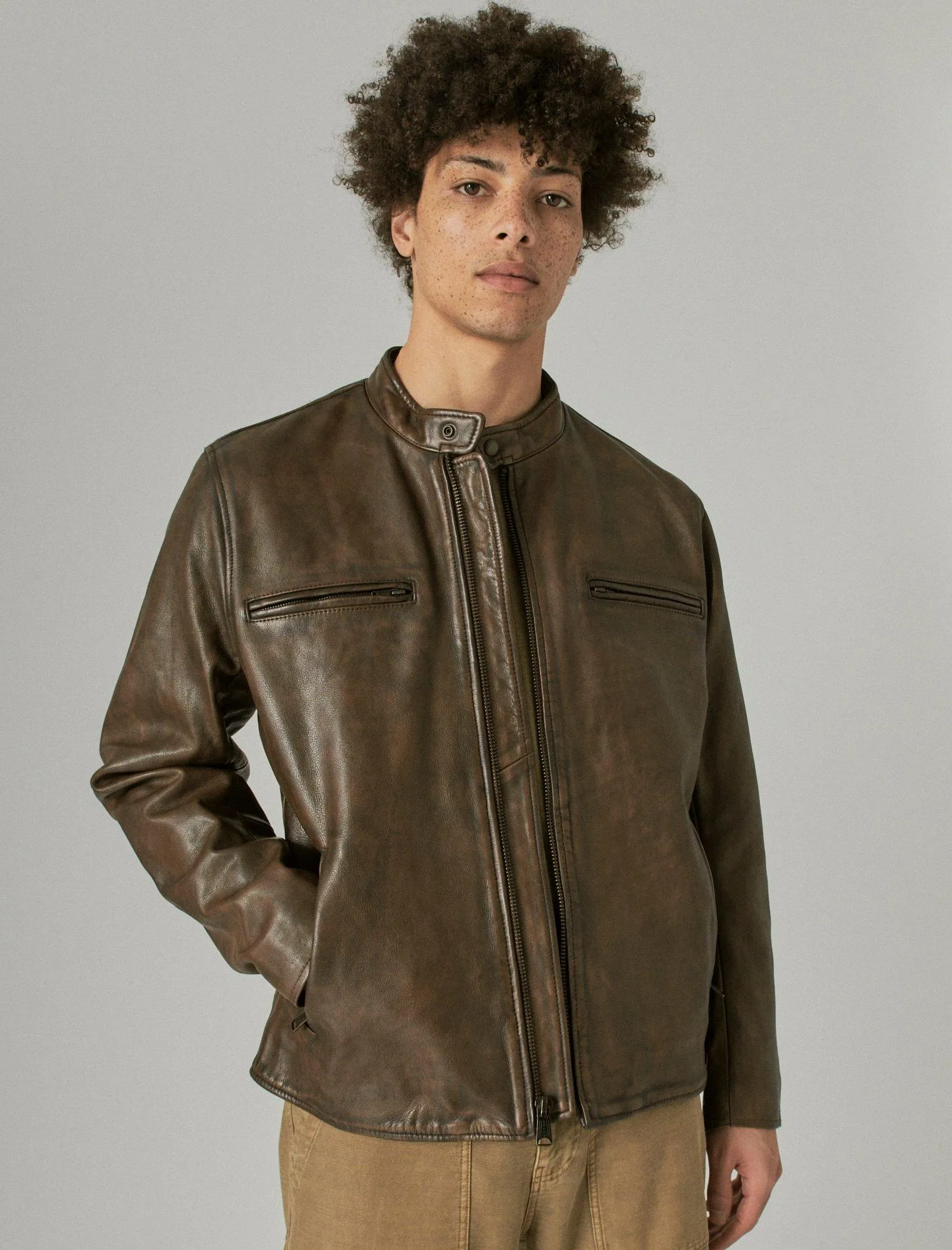 Lucky Brand Vintage Lederjacke Pinecone Lucky Brand