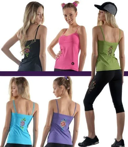 Margarita Activewear Mesh Langarm-Tanktop 413218