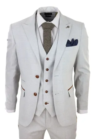 Mark 3-teiliger Tweed-Check-Anzug