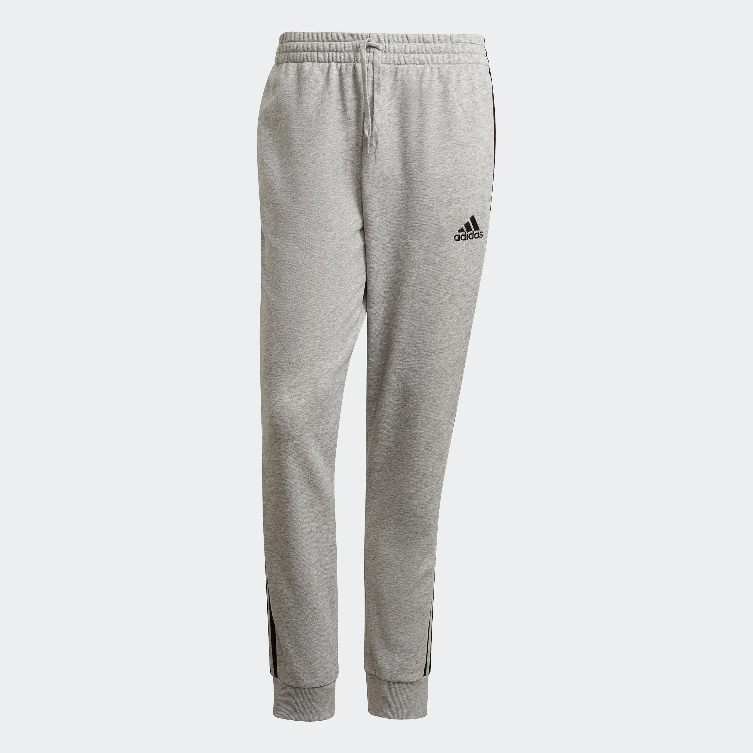 Herren adidas Essentials French Terry Taperierte Bündchenhose mit 3 Streifen