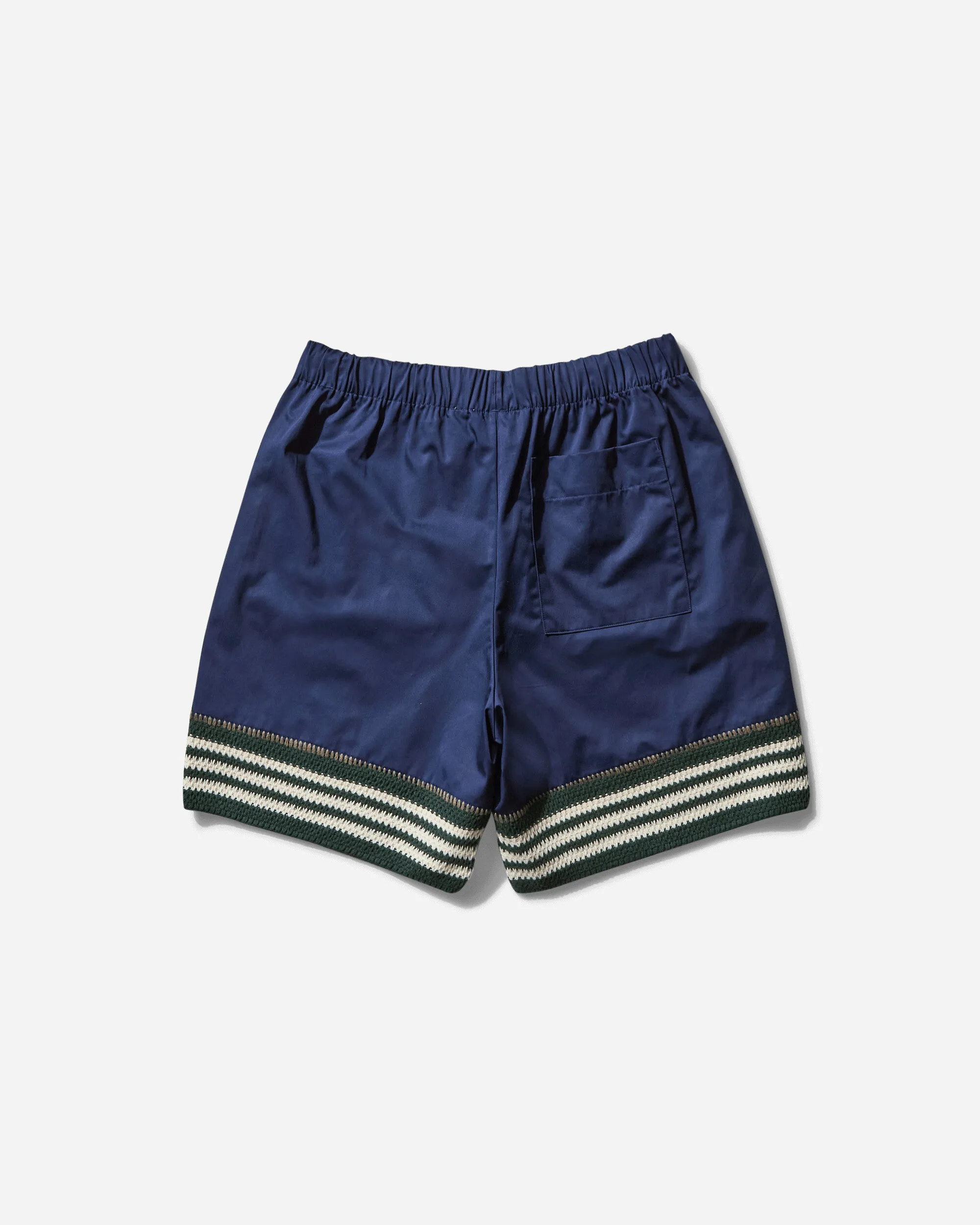 Herren CLOT von Edison Chen Strick Shorts Nacht Indigo
