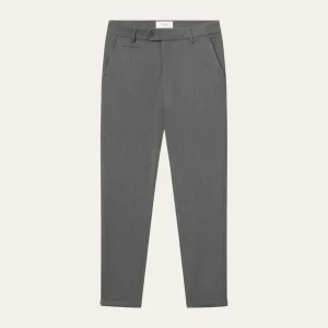 Herren Como Anzughose in Grau Melange