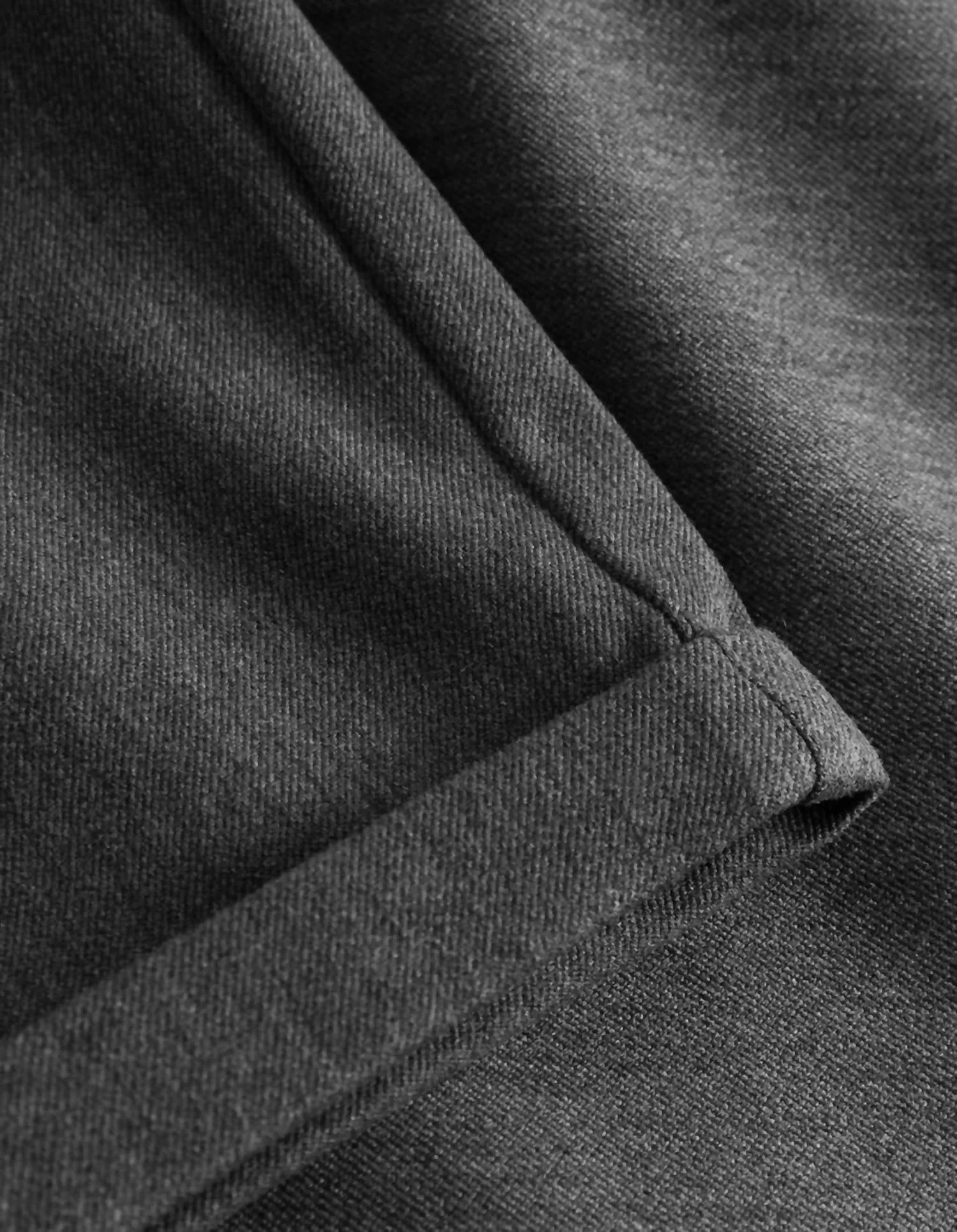 Herren Como Anzughose in Grau Melange