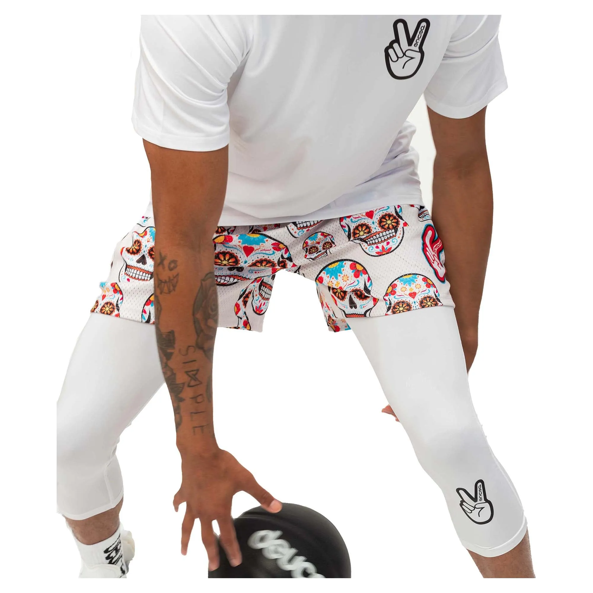 Herren Mesh Shorts zum Tag der Toten