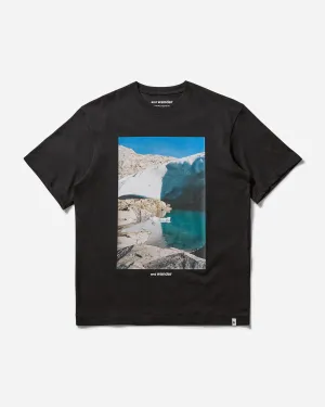 Herren Gracier Print T-Shirt Schwarz