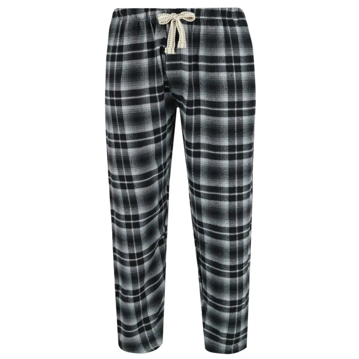 Herren Schlafanzug-Set mit langen Ärmeln und Flanellhose
