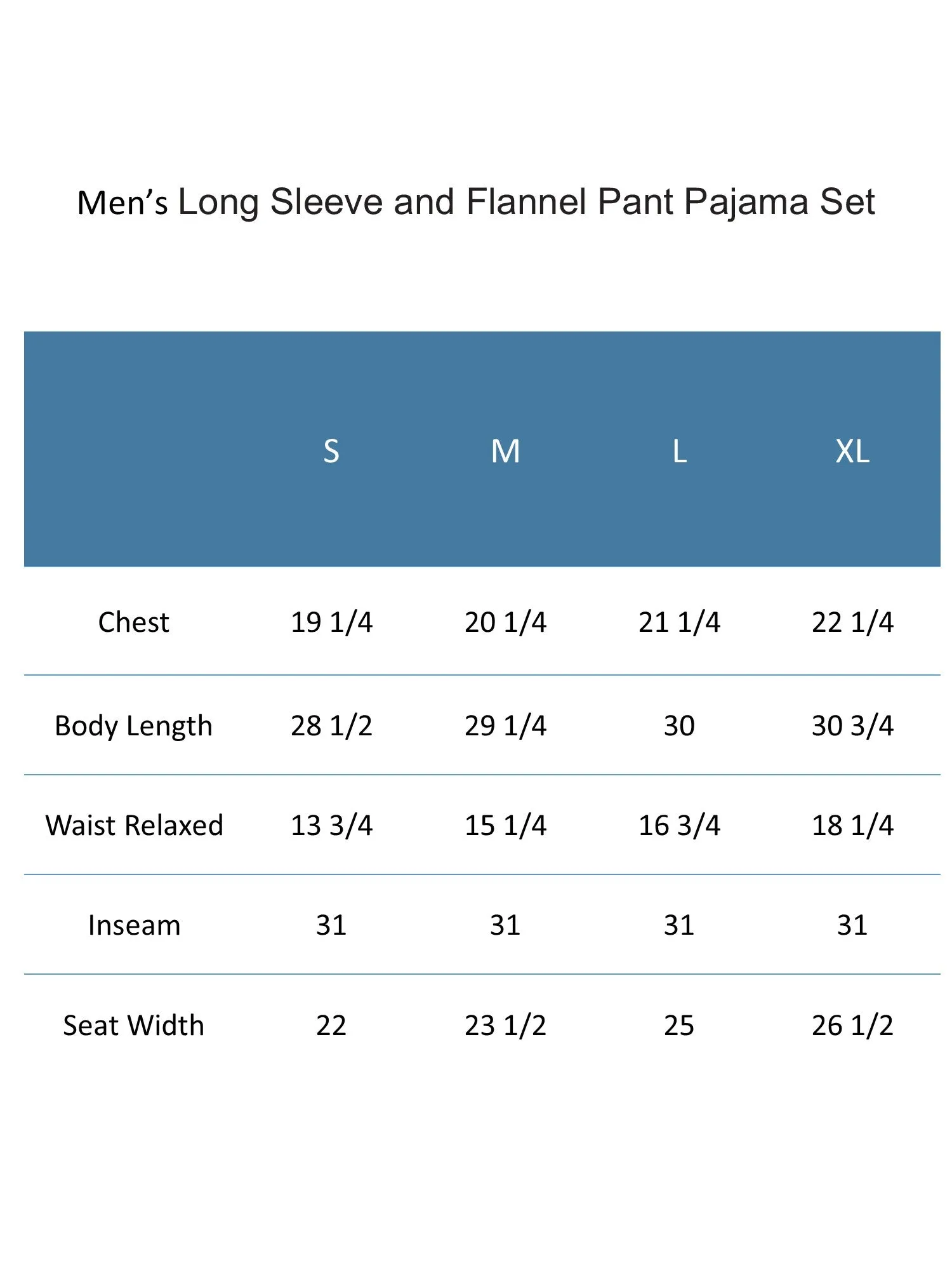 Herren Schlafanzug-Set mit langen Ärmeln und Flanellhose