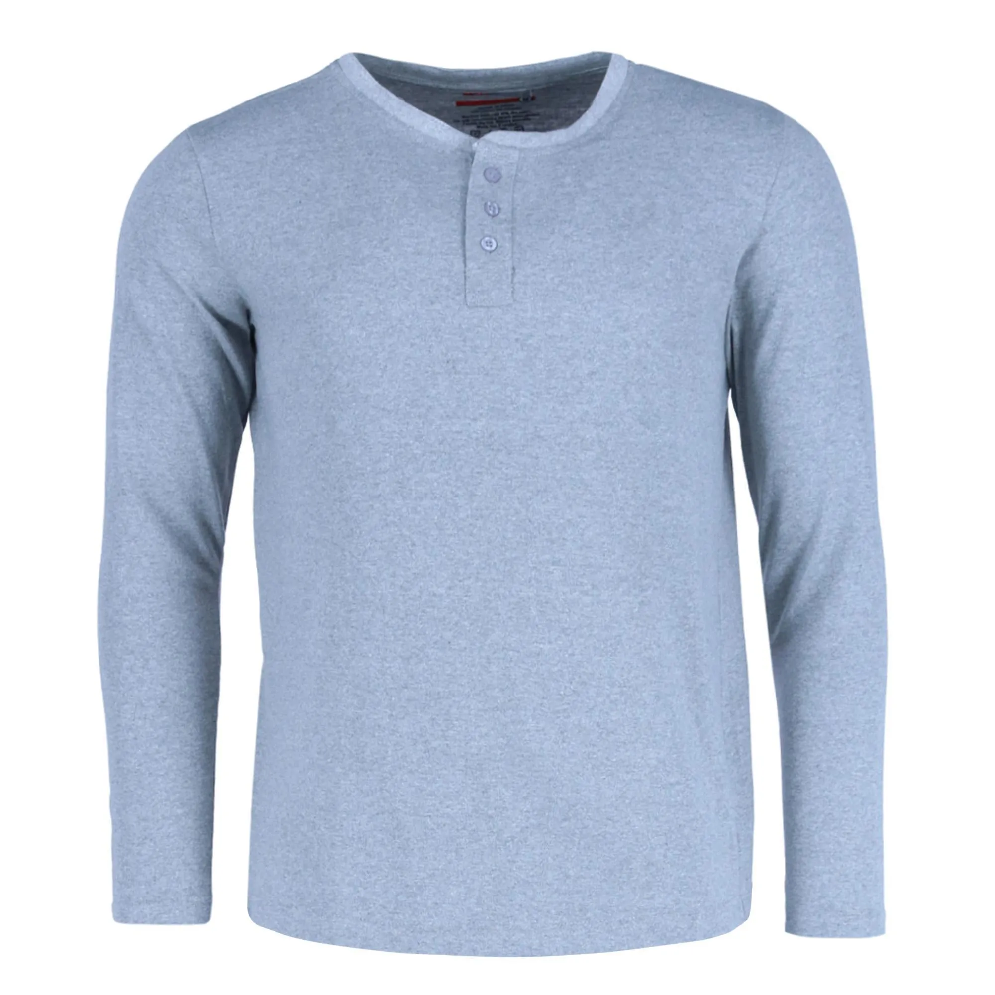 Herren Langarm Henley mit Flanellhose Lounge-Set