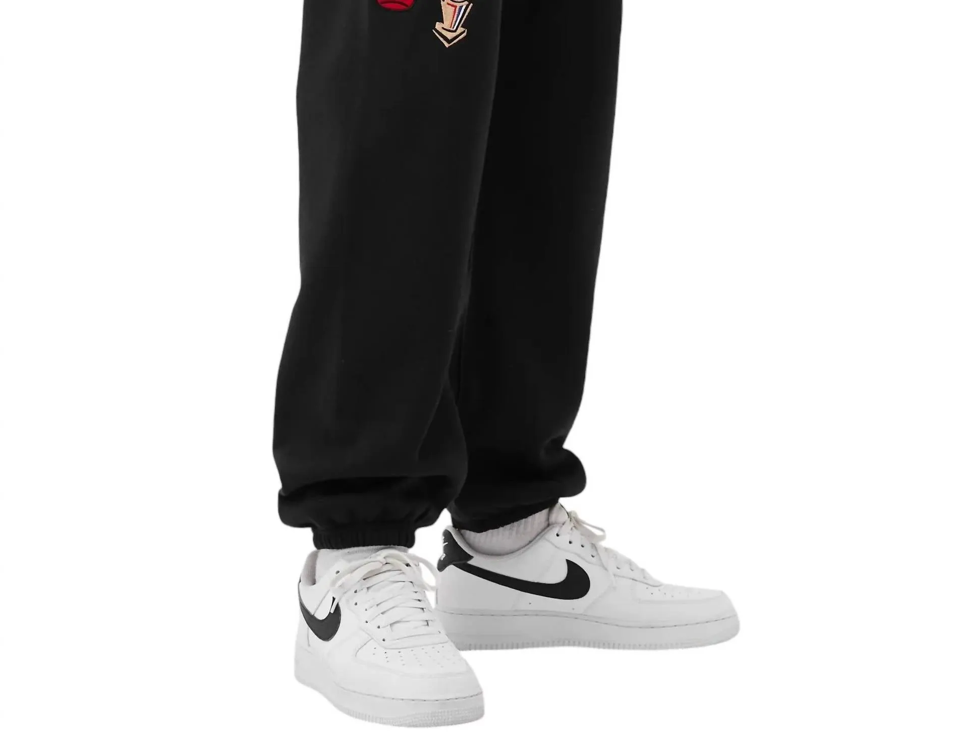 Herren NBA Chicago Bulls Champ City Fleece Jogger in Schwarz