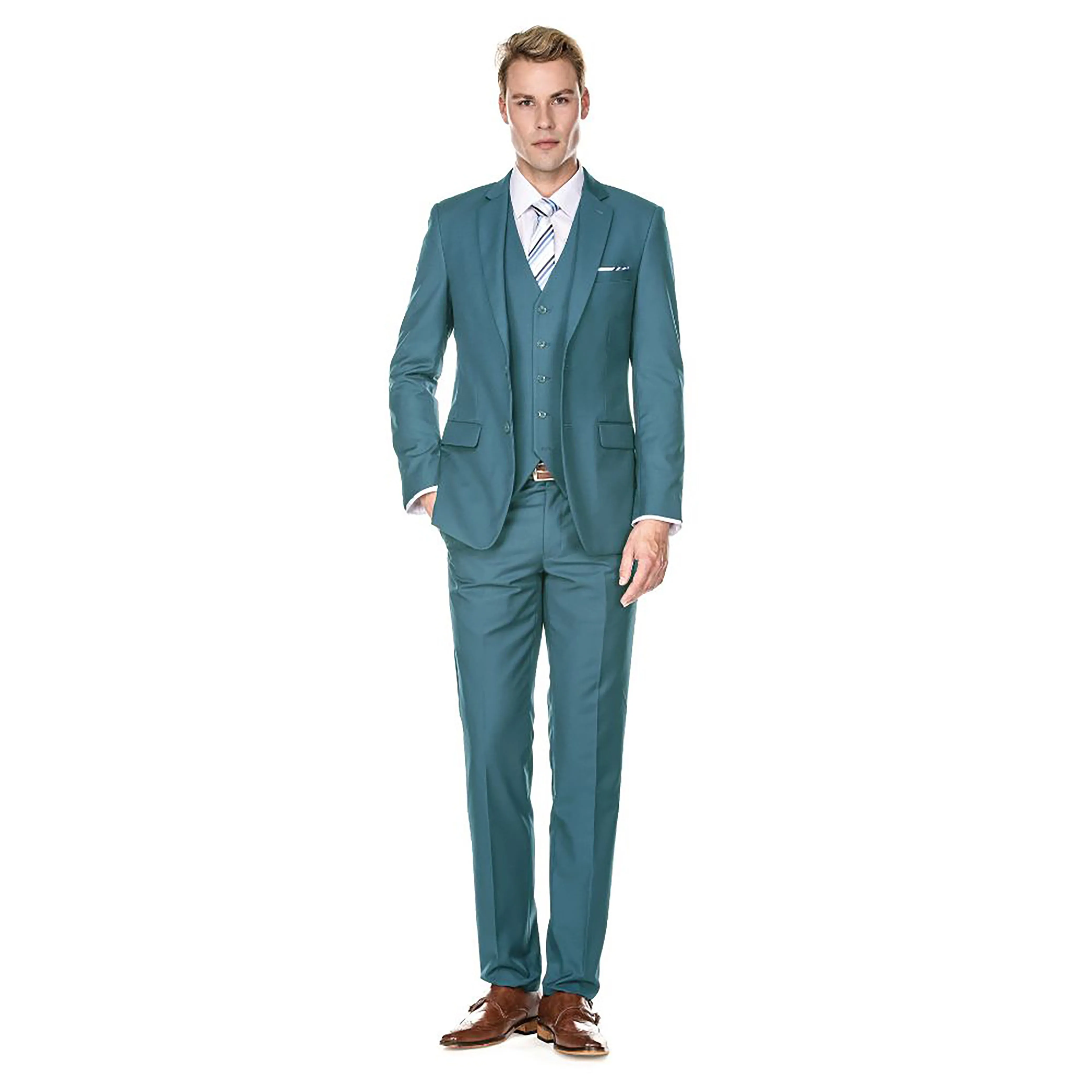 Herren Signature 3-teiliger Slim Fit Anzug