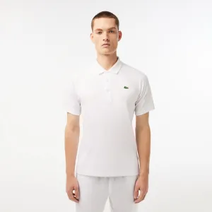 Herren SPORT Atmungsaktives verschleißfestes Interlock Polo Weiß