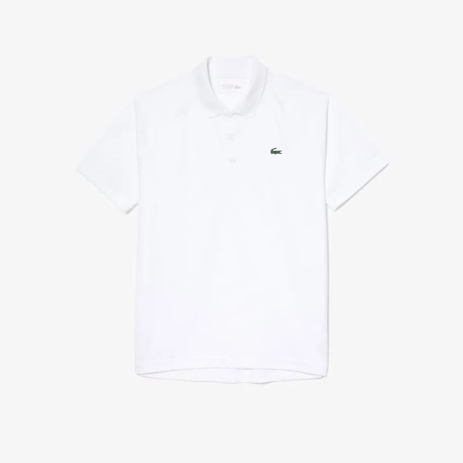 Herren SPORT Atmungsaktives verschleißfestes Interlock Polo Weiß