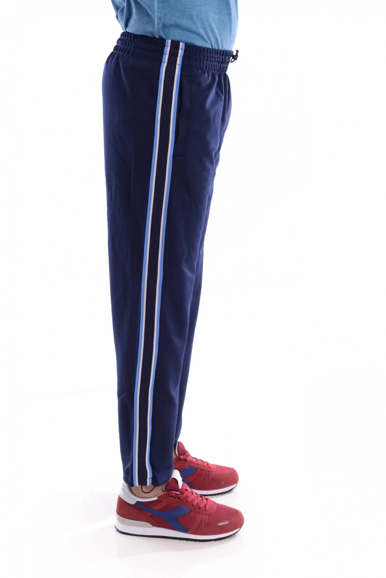 Herren Laufhose in Blau-Pflaume