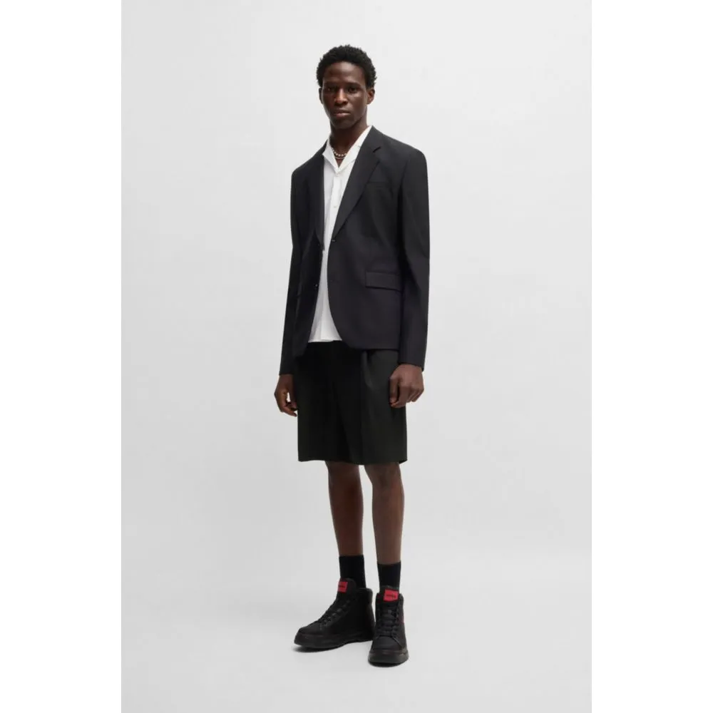 Moderne Shorts aus dehnbarer Wollmischung