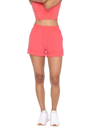 Mono B Hohe Taille Bündchen Freizeit Shorts AP-A1230