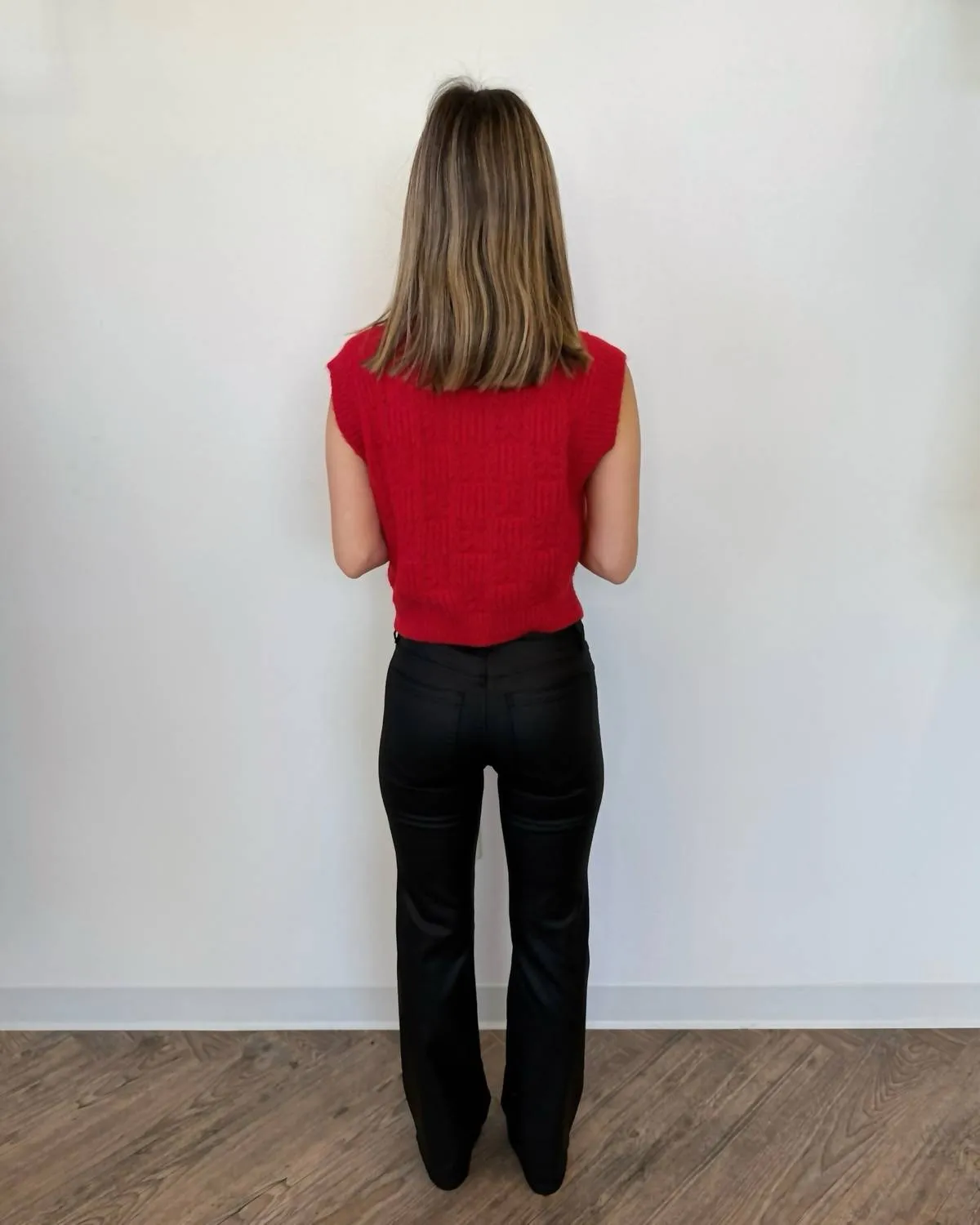 Montiel Pullover Top in Rot