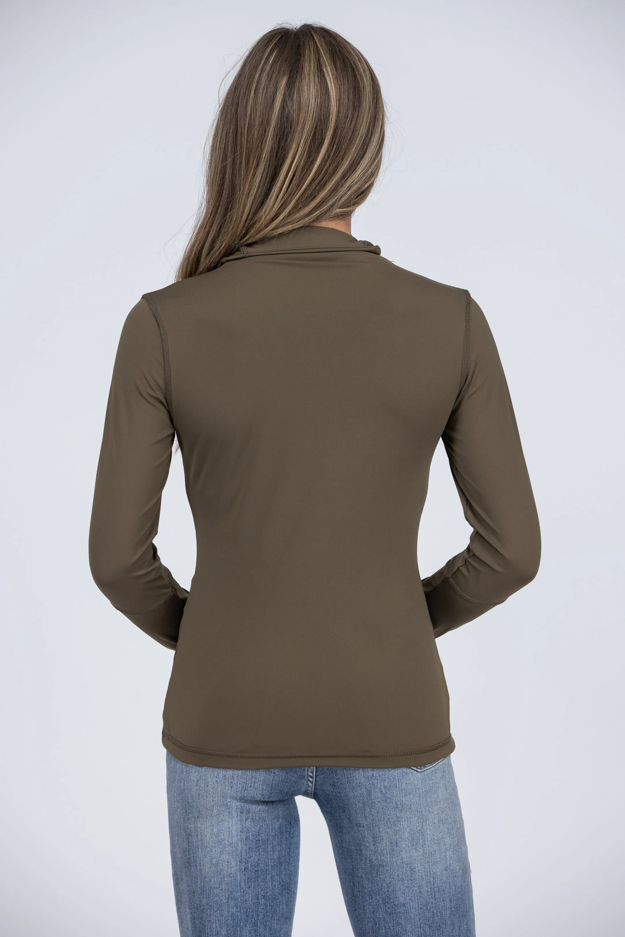 Nichts hält dich auf Damen Mock Neck Reißverschluss Jacke