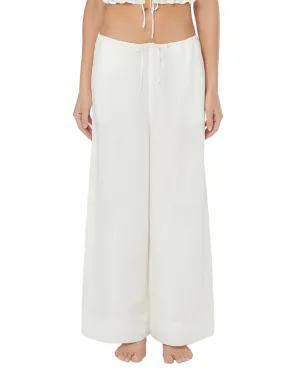 Onia Air Leinen-Mix Weitbeinige Bundhose mit Kordelzug