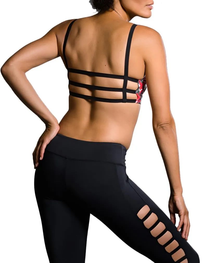 Onzie Hot Yoga Elastisches Cage-BH-Top 316