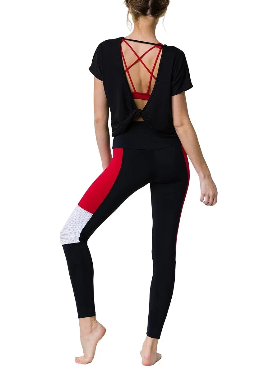 Onzie Hot Yoga Swing Back Top 3707 Schwarz