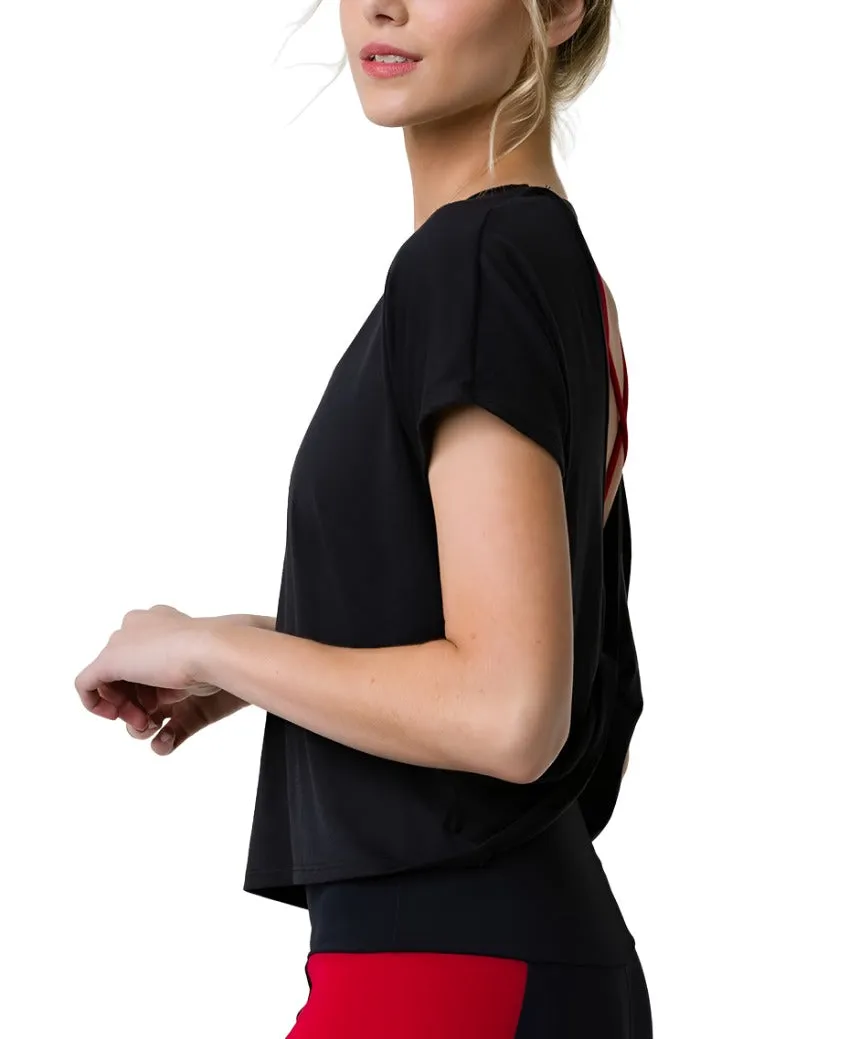 Onzie Hot Yoga Swing Back Top 3707 Schwarz