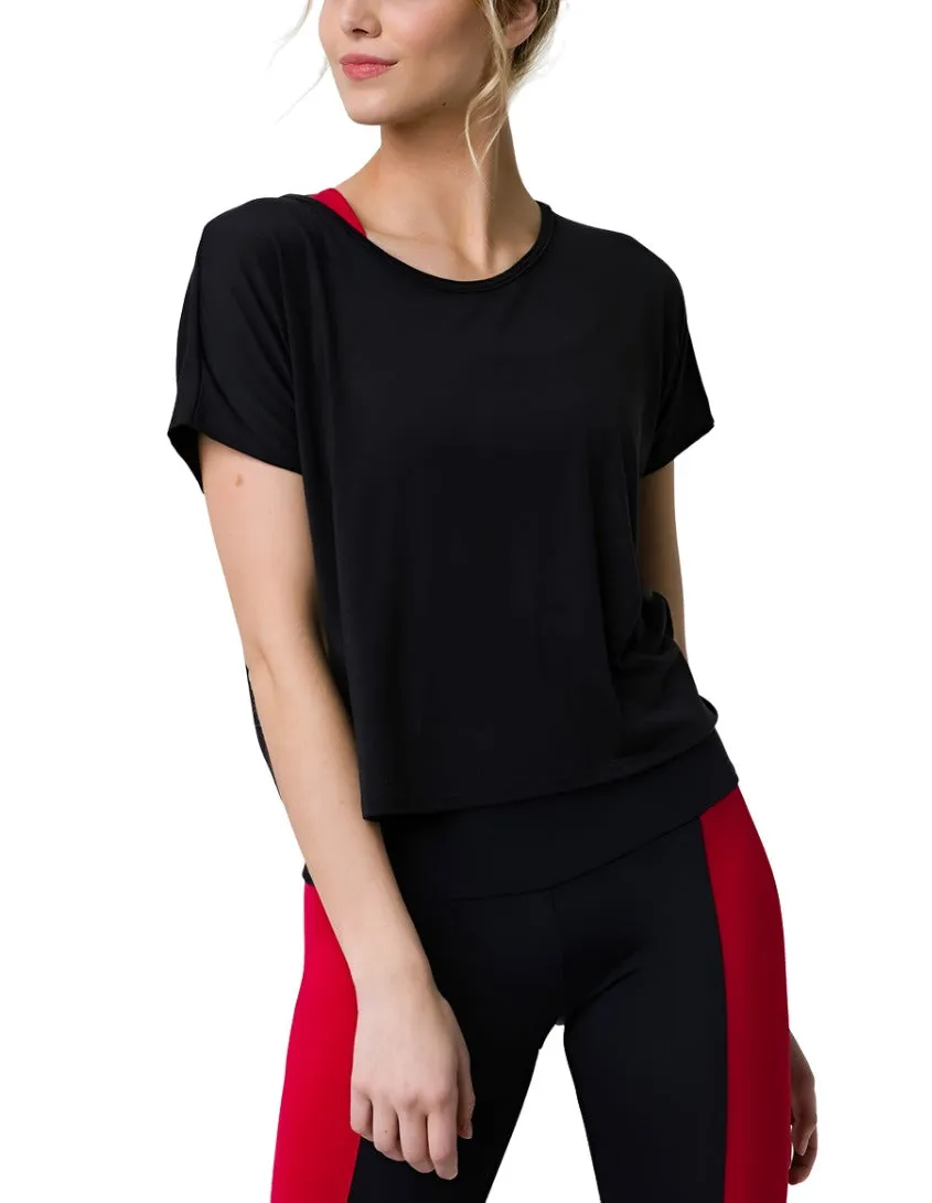 Onzie Hot Yoga Swing Back Top 3707 Schwarz