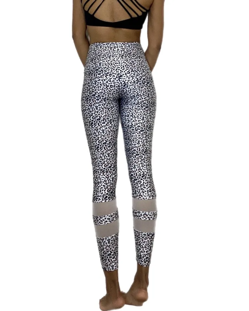 Onzie Midi Racer Leggings Kleiner Leopard 2306