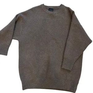 Übergroßer Pullover in Kakao