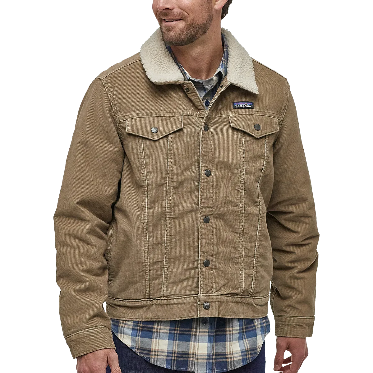 Patagonia Herren Trucker Jacke mit Futter aus Fleece