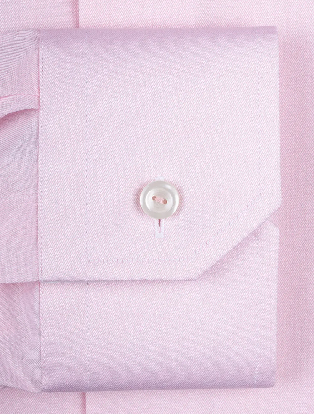 Rosa Einfarbig Mit Einlage Modern Passform Hemd