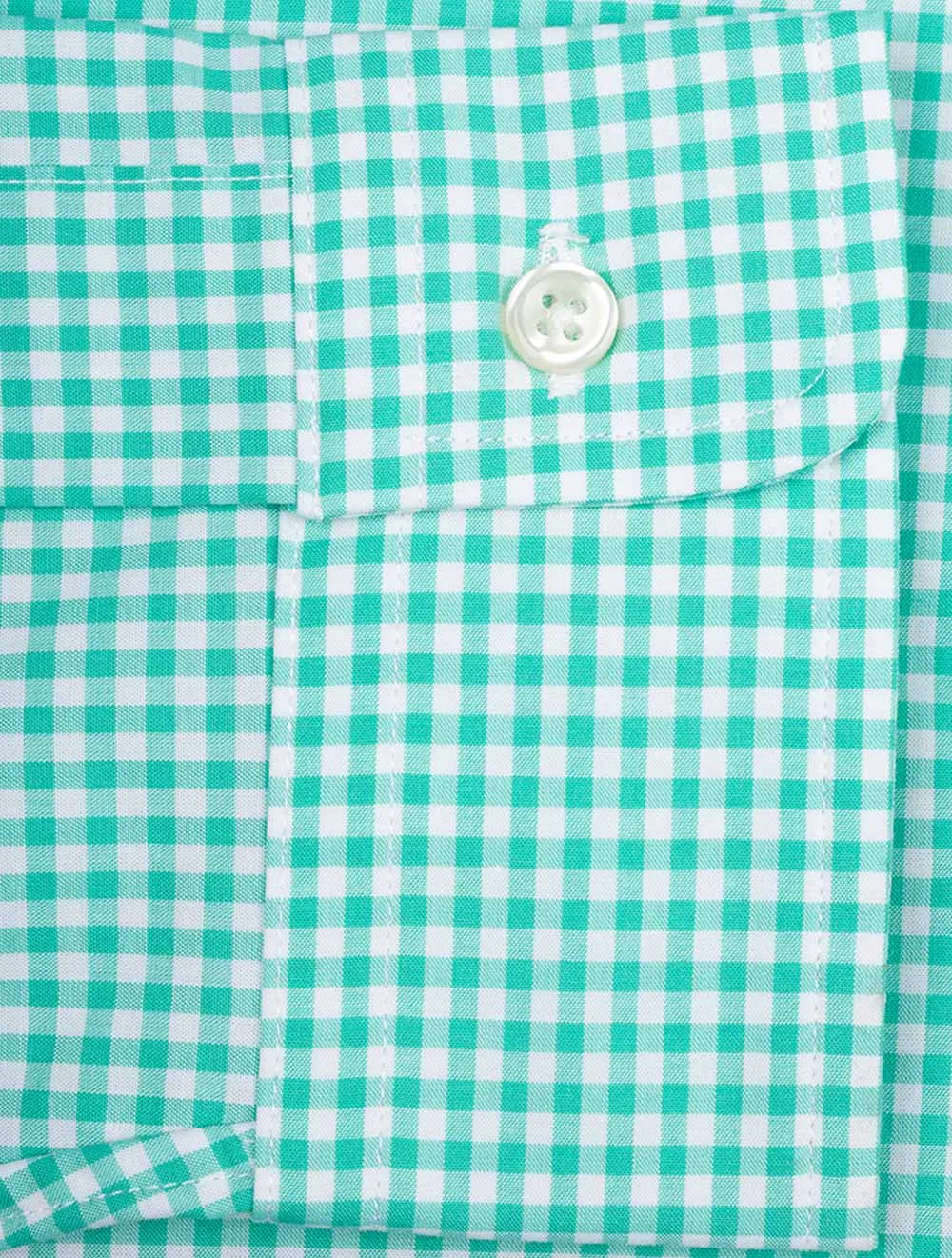 Poplin Langarm-Sporthemd Grün
