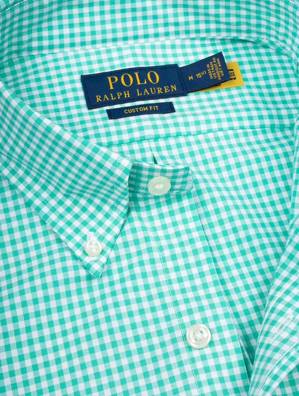 Poplin Langarm-Sporthemd Grün
