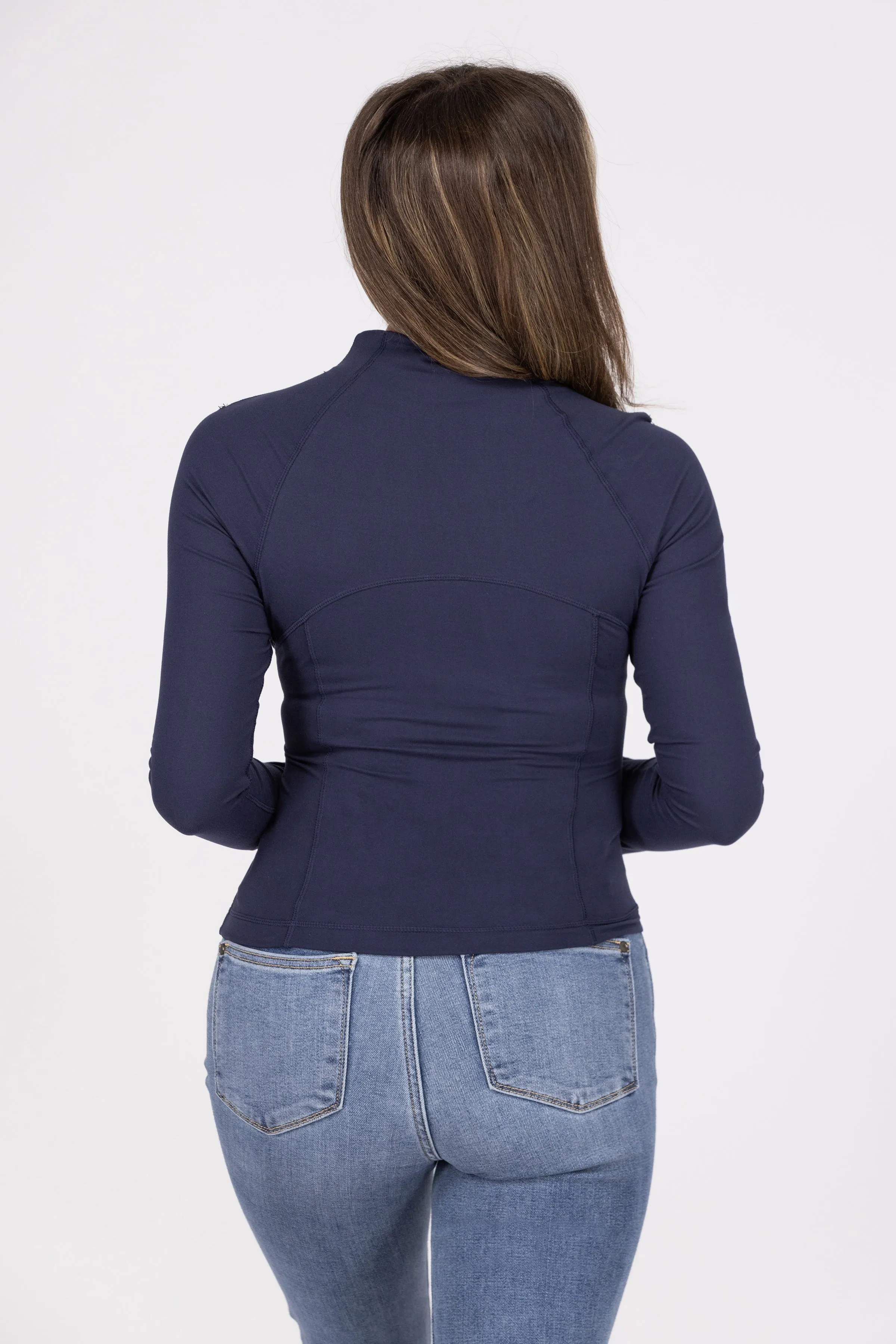 Stylische Sportliche Reißverschluss-Cropjacke für Damen