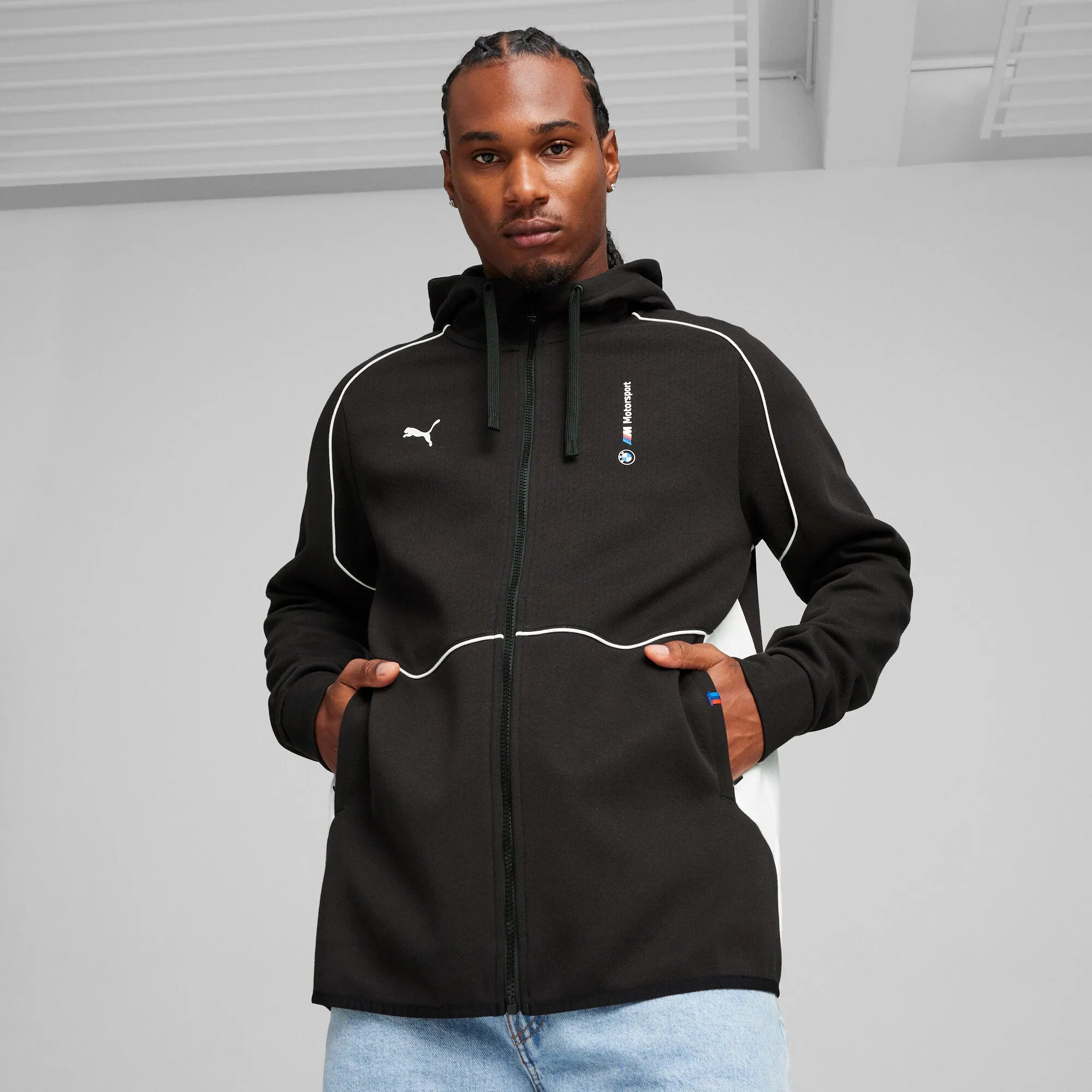 PUMA Herren BMW M Motorsport Kapuzen-Sweatjacke