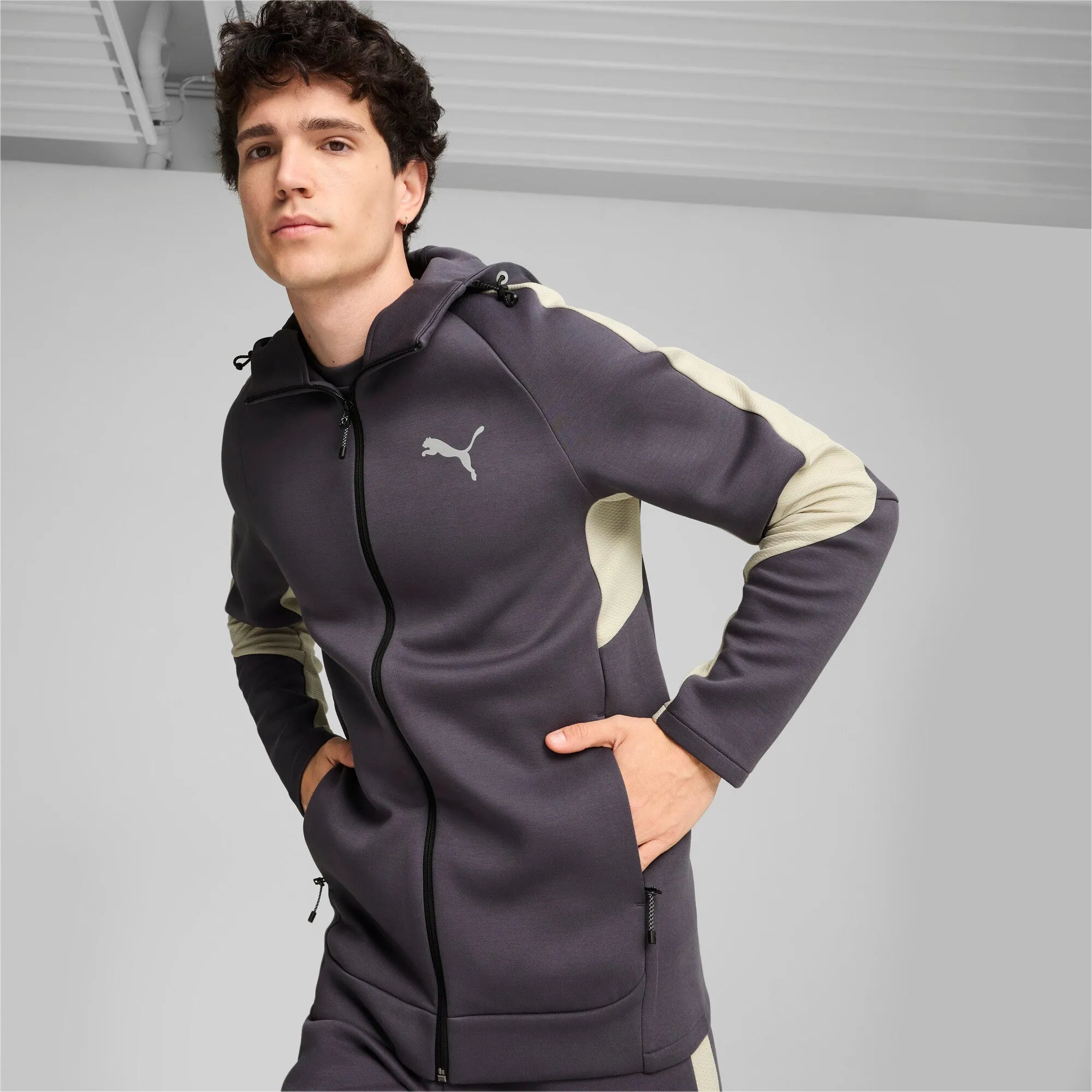 PUMA Herren EVOSTRIPE Full-Zip Hoodie