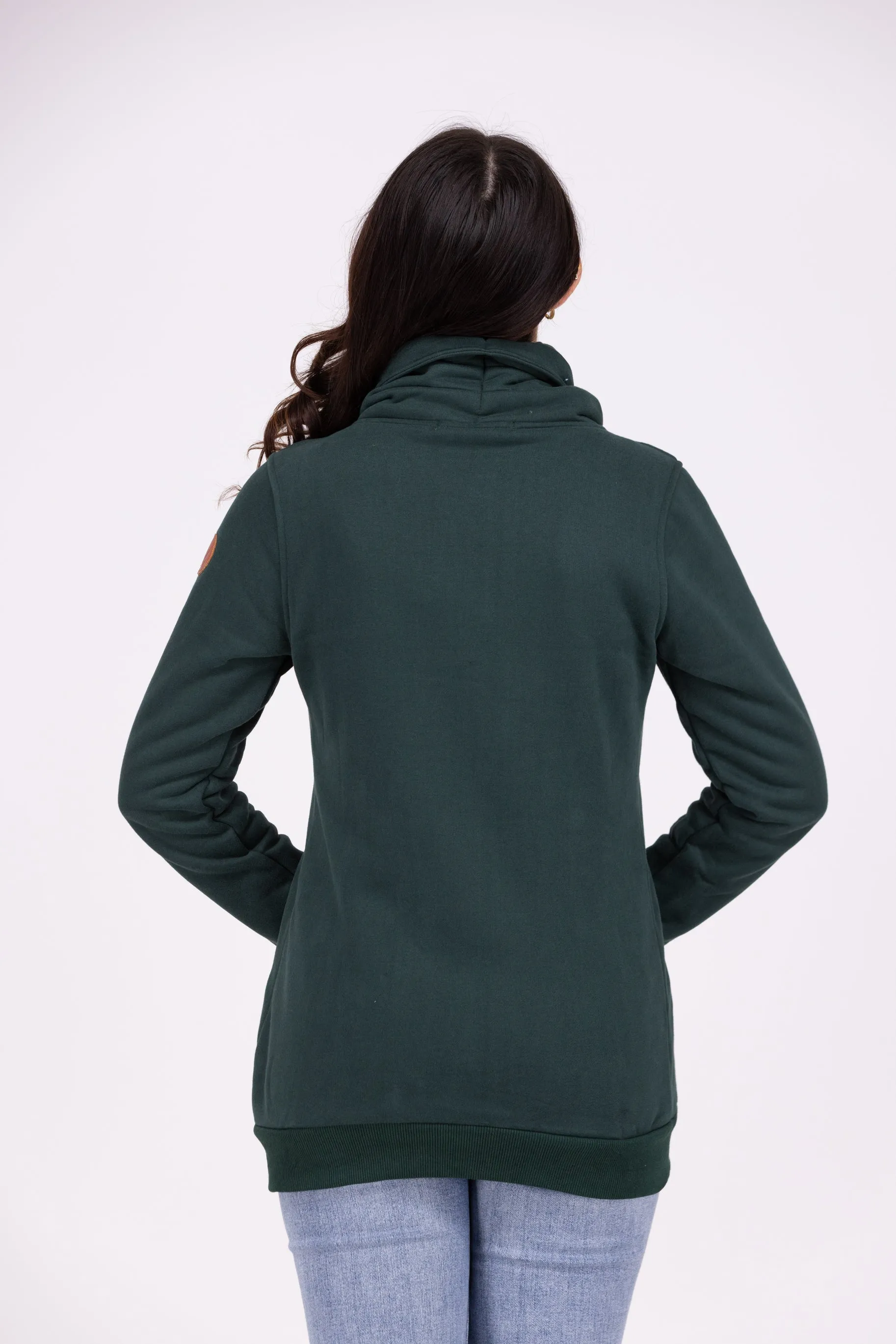 Quinn Damen-Reißverschluss-Jacke mit Kragenschal