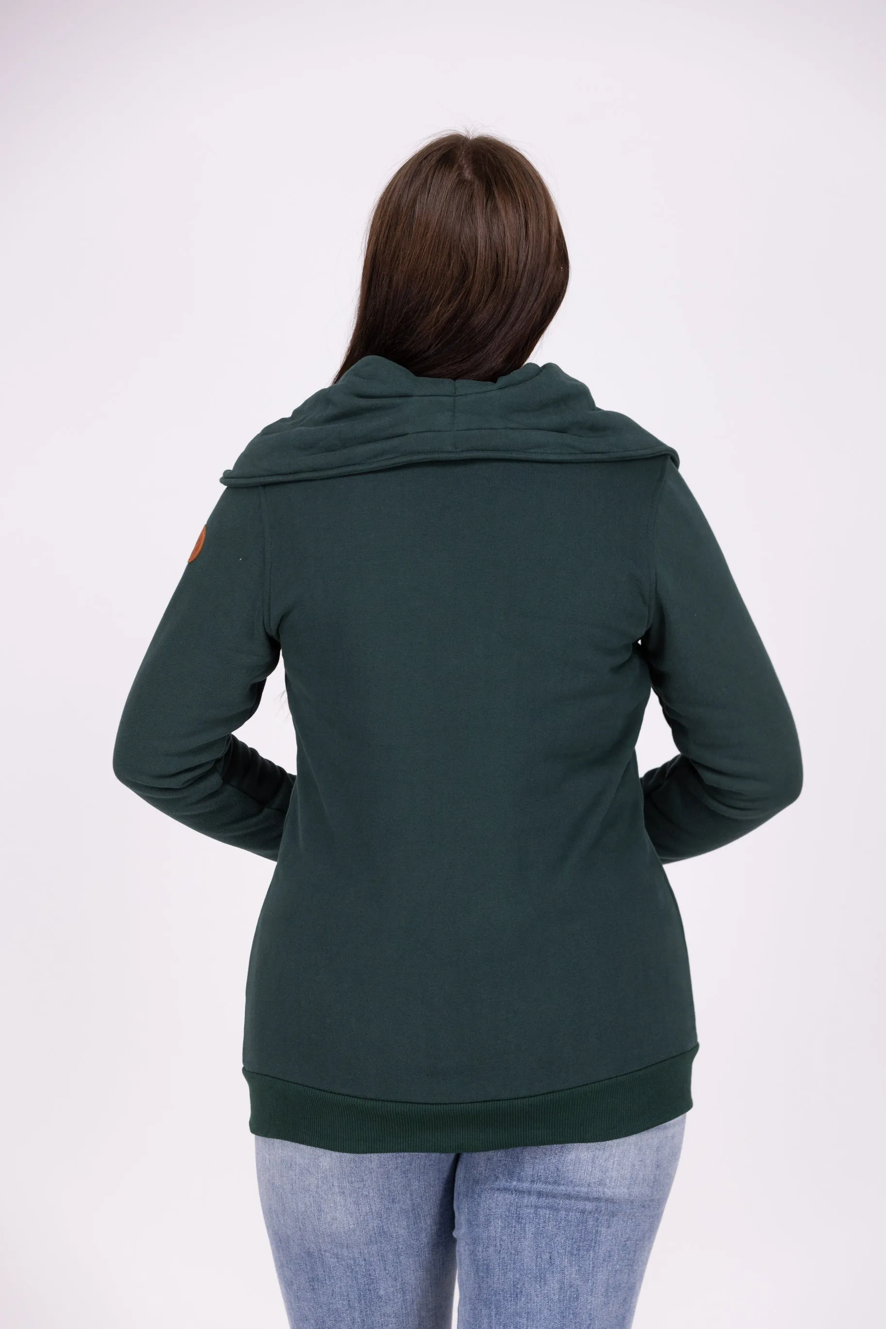 Quinn Damen-Reißverschluss-Jacke mit Kragenschal
