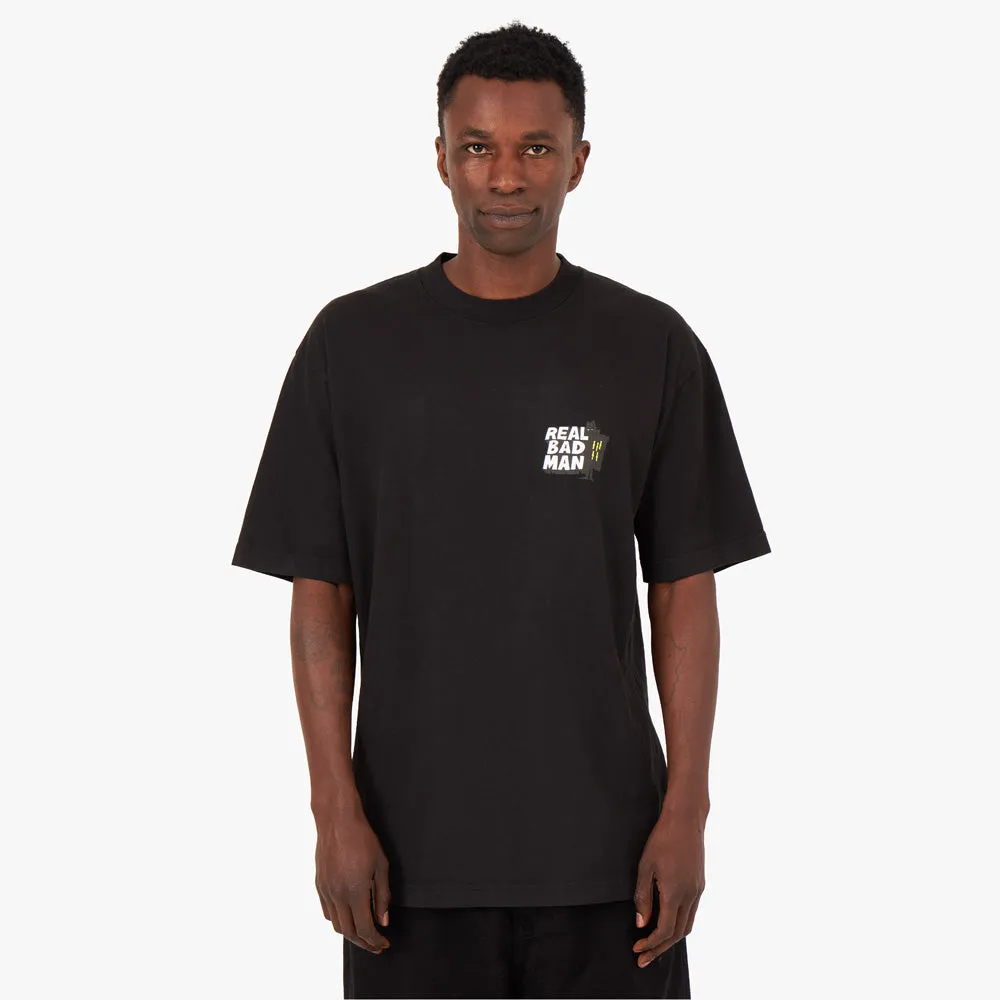 Real Bad Man Maskierte Männer T-Shirt / Schwarz