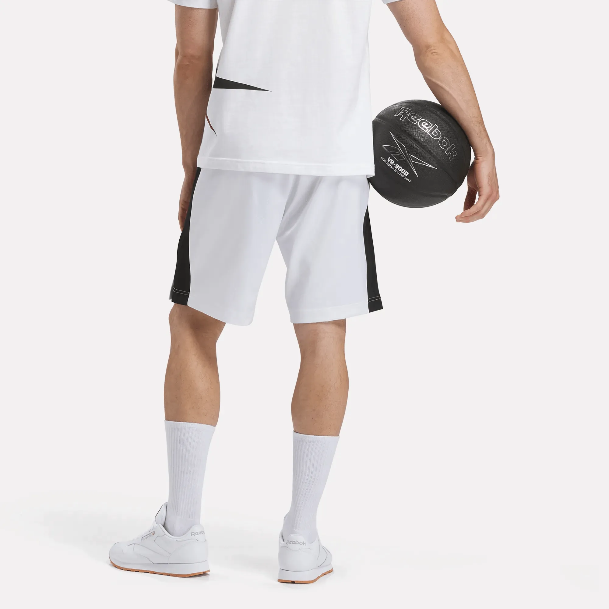 Reebok Bekleidung Herren Basketball Satin und Mesh Shorts