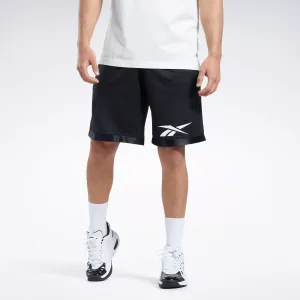 Reebok Herren Basketball Mesh Shorts Schwarz Reebok