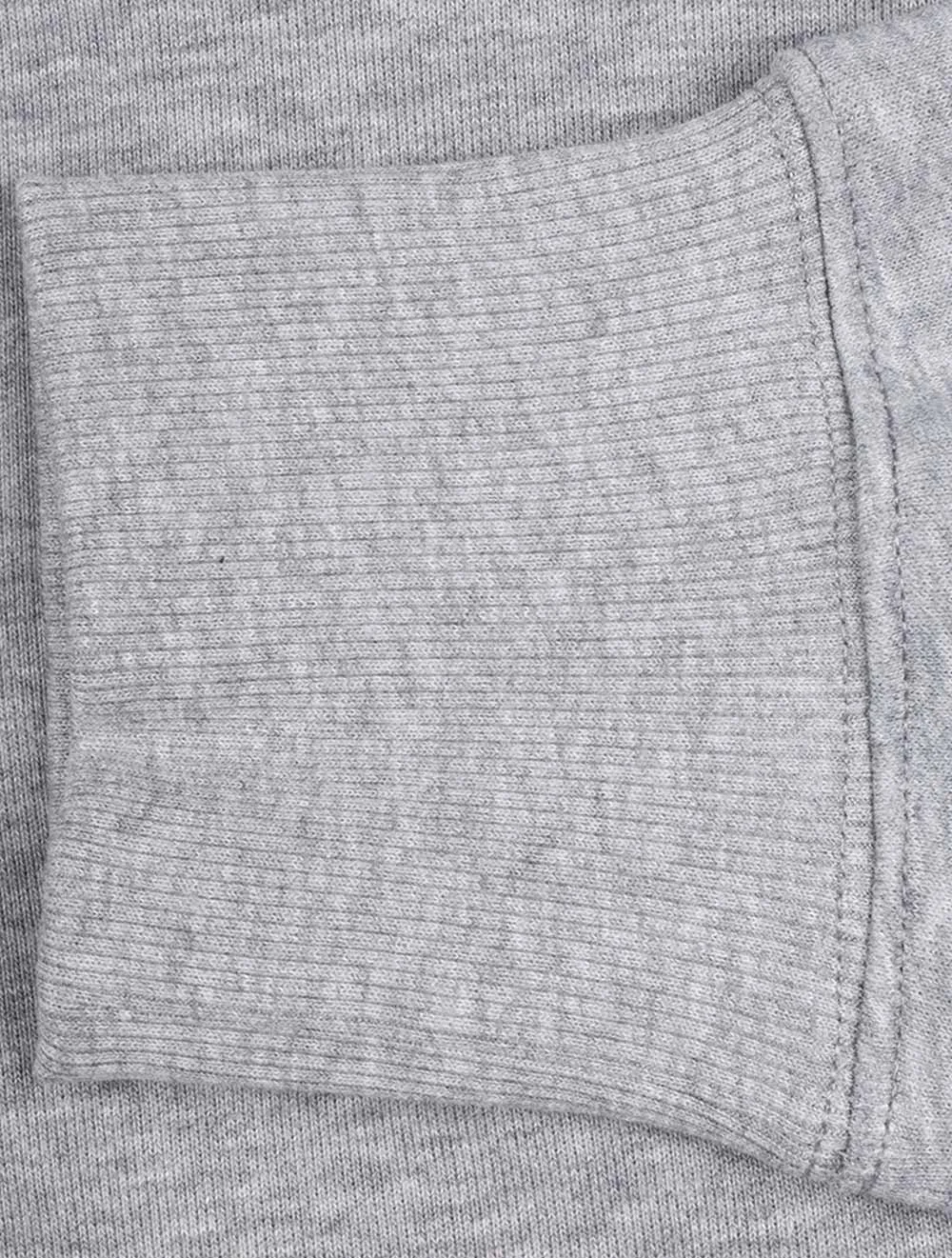 Regular Fit Schutzhalfzip-Pullover Grau Melange