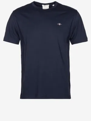 Regular Fit Shield Kurzarm T-Shirt Abendblau